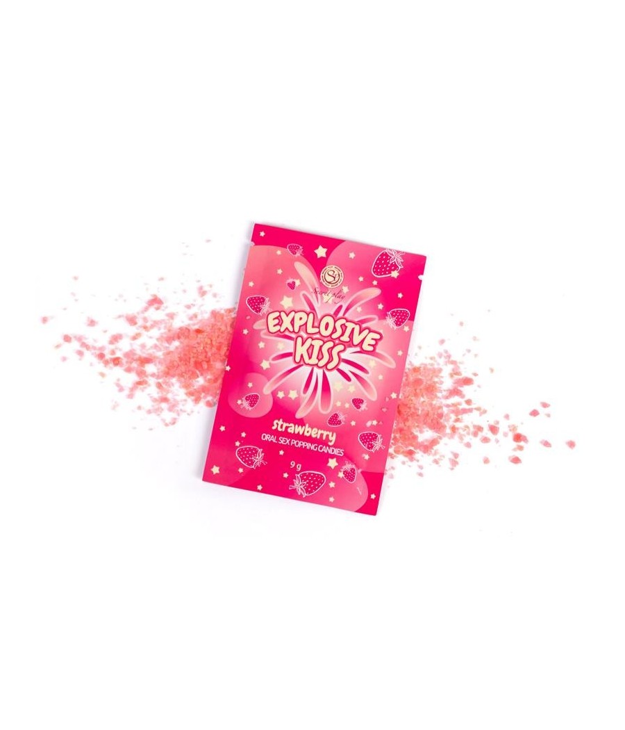 bonbons Explosivos sexe Oral Popping Bonbons unit gout fraise