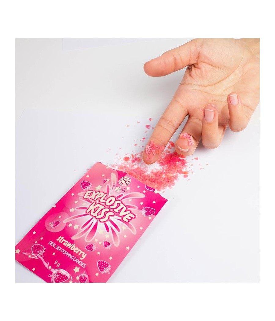 bonbons Explosivos sexe Oral Popping Bonbons unit gout fraise