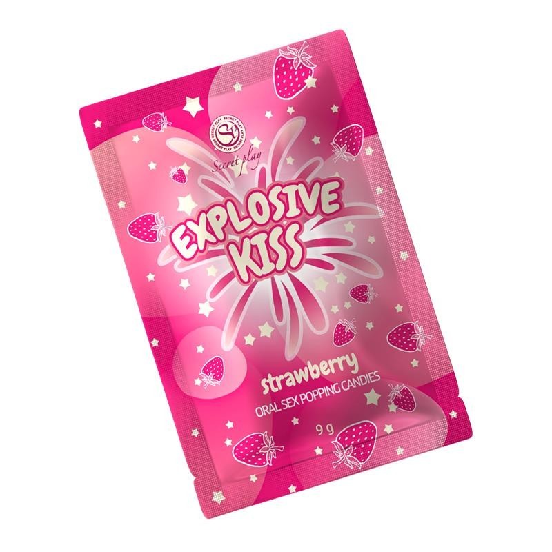 bonbons Explosivos sexe Oral Popping Bonbons unit gout fraise