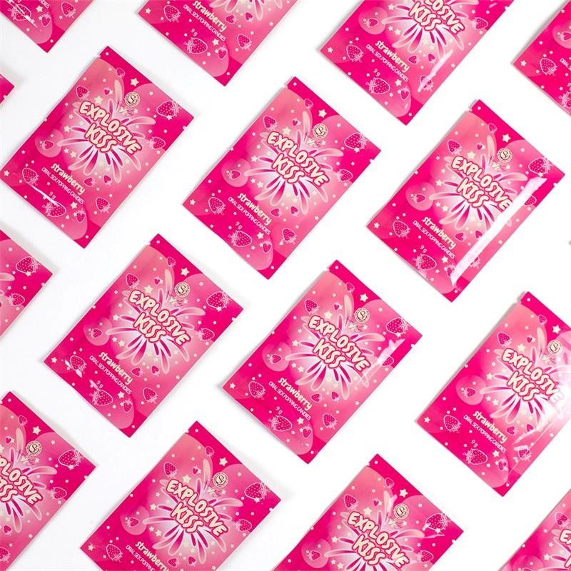 bonbons Explosivos sexe Oral Popping Bonbons unit gout fraise