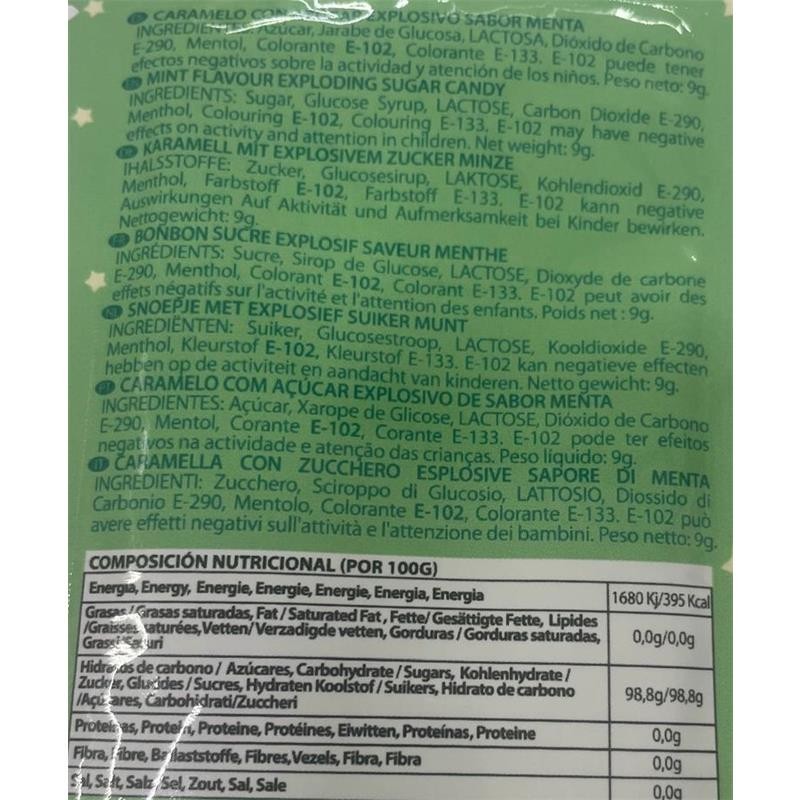 bonbons Explosivos sexe Oral Popping Bonbons unit gout menthe