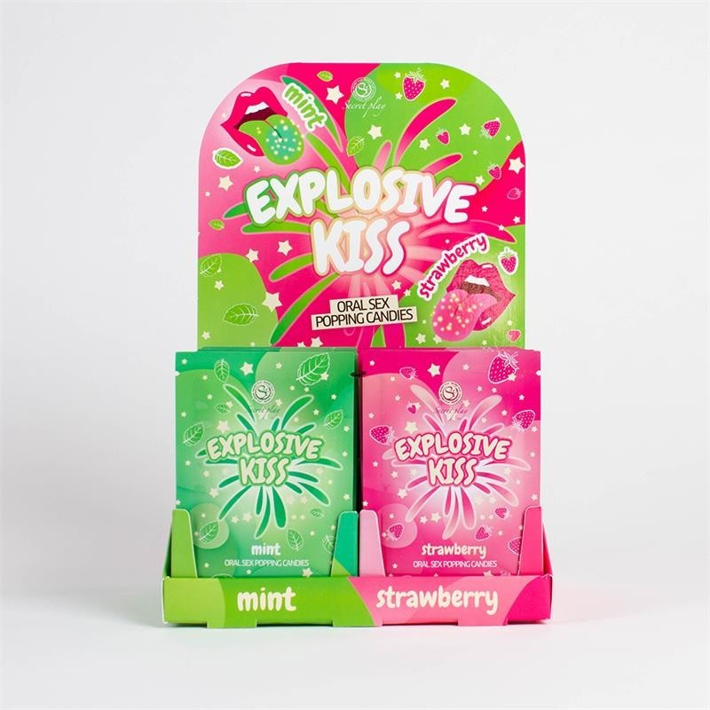 bonbons Explosivos sexe Oral Popping Bonbons Présentoir 48 Unités