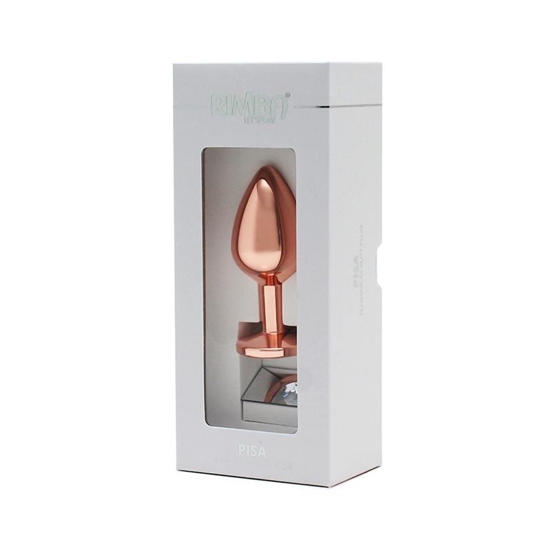 Plug Anal avec pierre Pisa Rose Gold