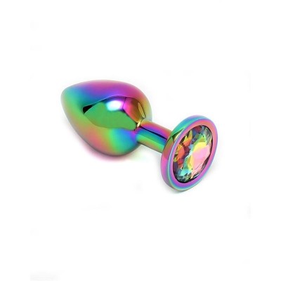 Plug anal avec pierre arc-en-ciel Pisa Rainbow
