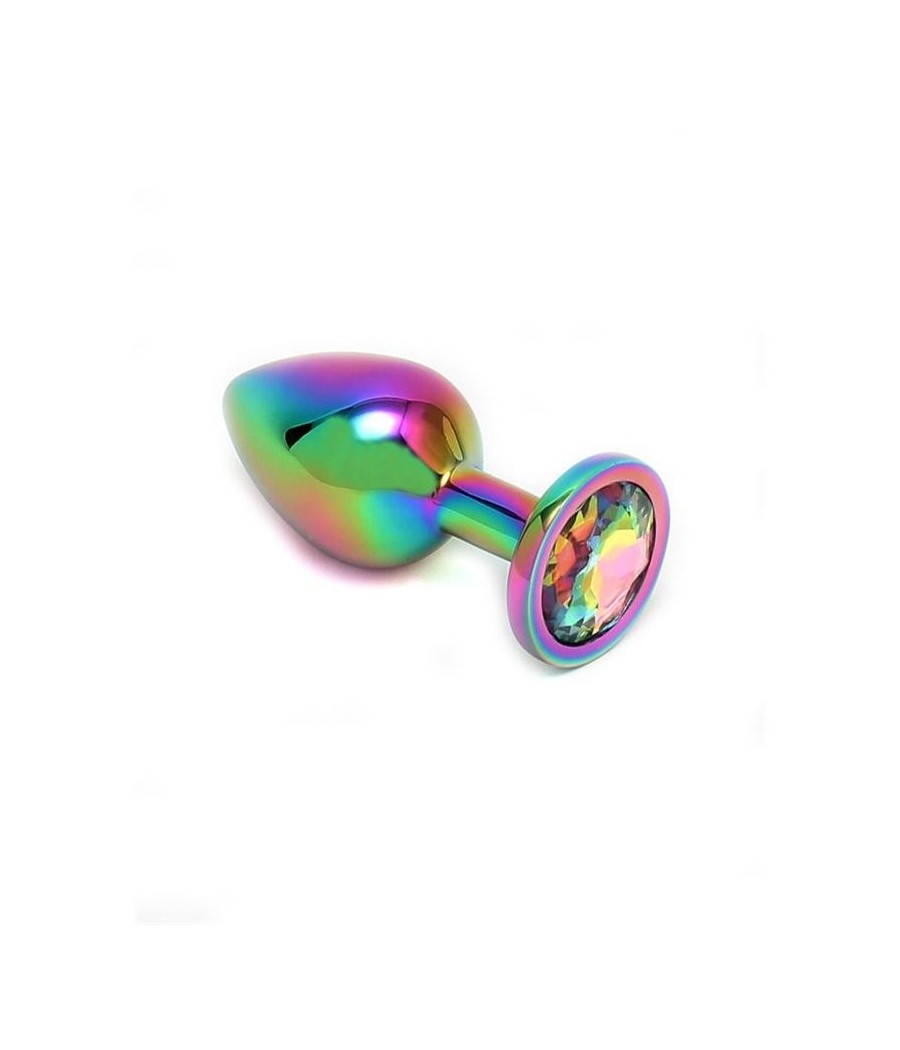 Plug anal avec pierre arc-en-ciel Pisa Rainbow