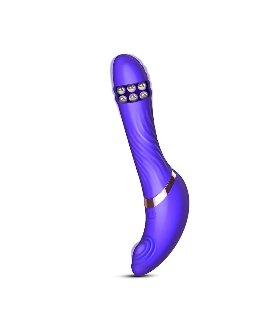 Rayden vibromasseur avec Pulsation et boules Internes amovibles Dos Positions