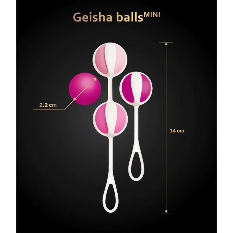 Coffret 4 Boules de Geisha Mini Framboise