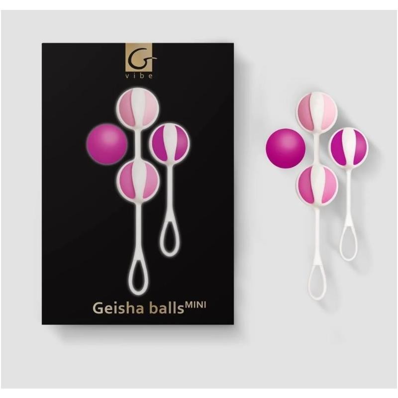 Coffret 4 Boules de Geisha Mini Framboise