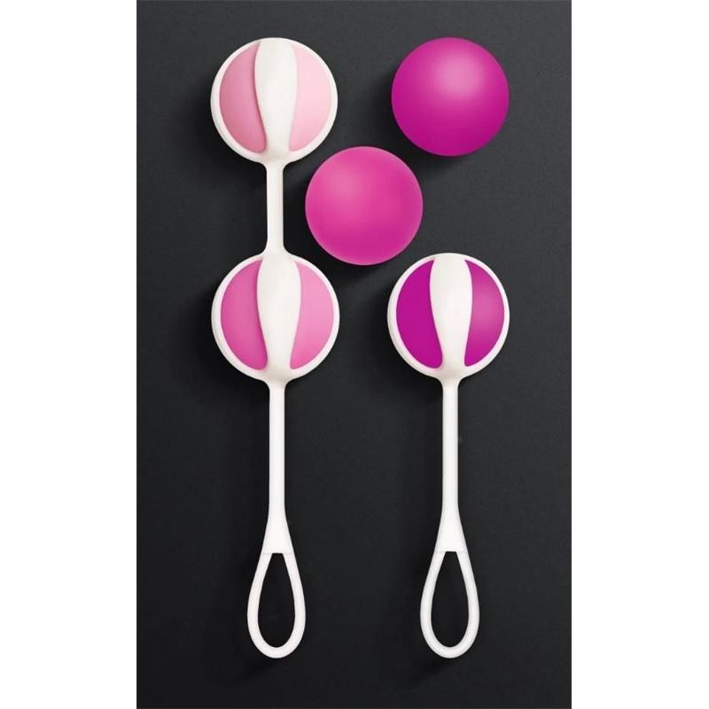 Lot de 5 boules de Geisha 3 Sugar Pink