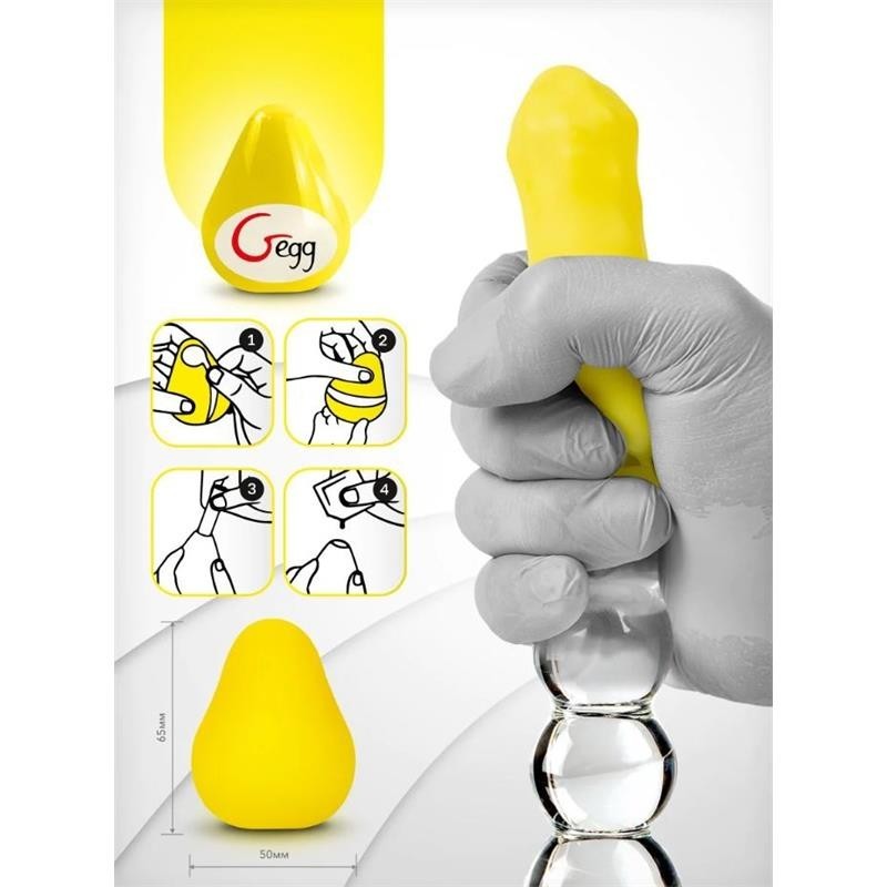 Gegg oeuf Masturbateur jaune