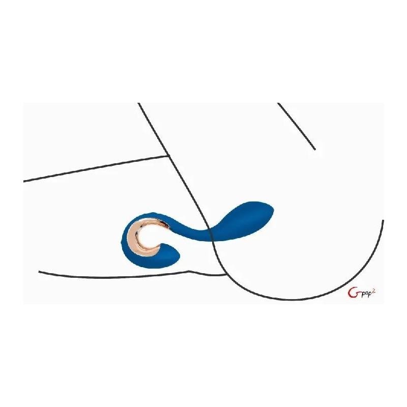 Gpop2 Vibromasseur point G et P Bleu Indigo