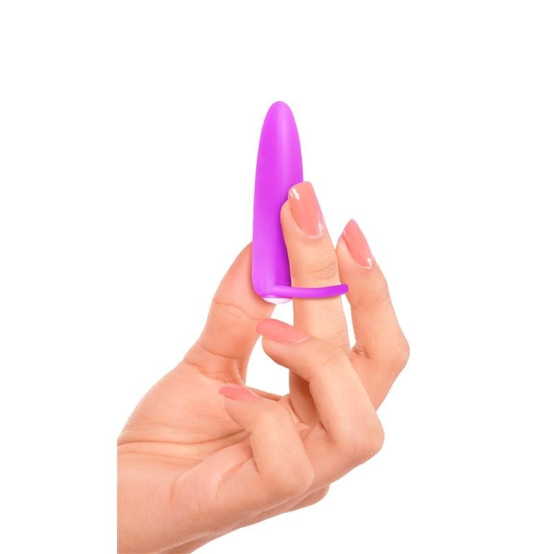 Mini Vibromasseur Néon Lil doigt mauve