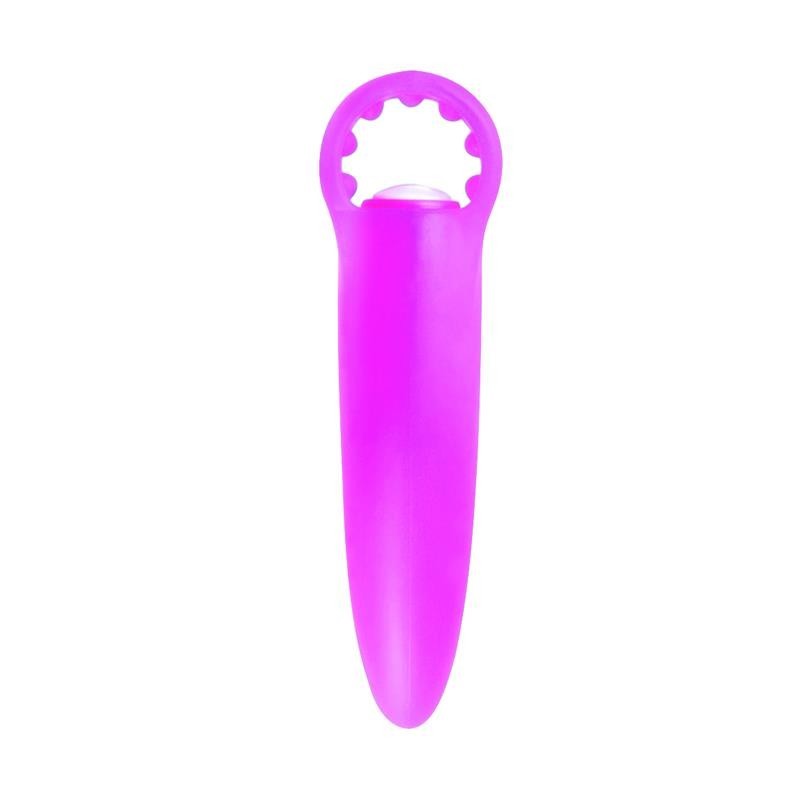 Mini Vibromasseur Néon Lil doigt mauve