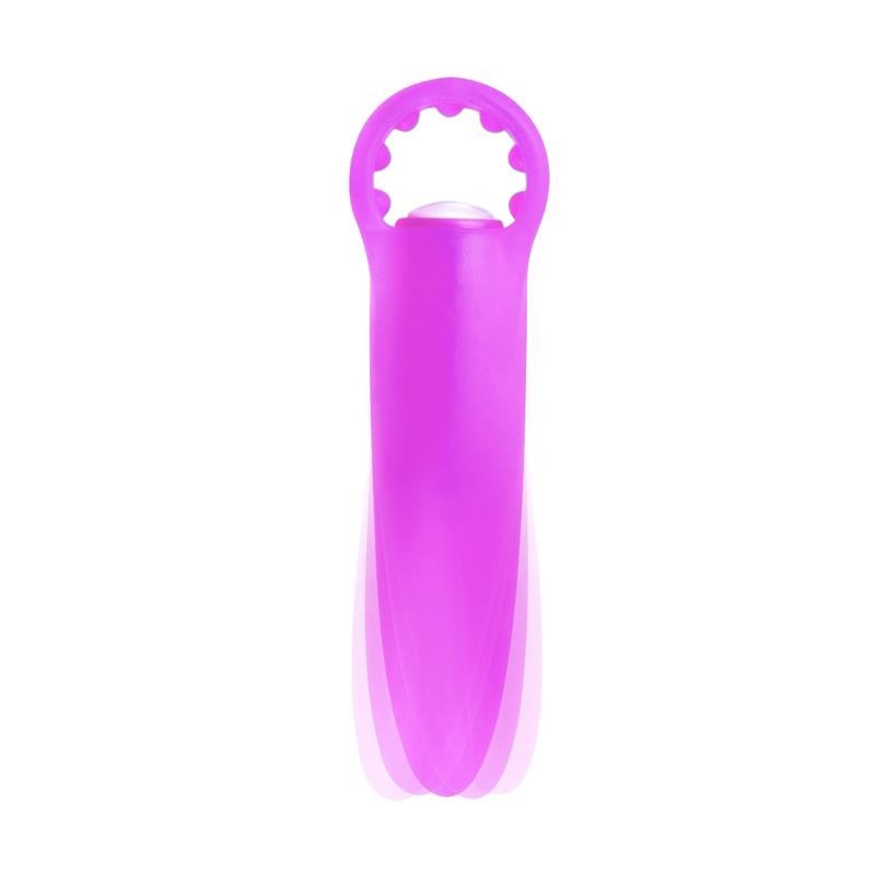 Mini Vibromasseur Néon Lil doigt mauve