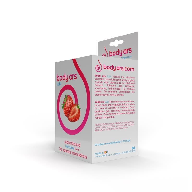 Monodose Gel Lubrifiant Base base eau fraise Ácida 20 x 4 ml