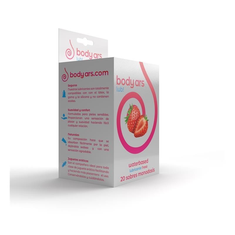Monodose Gel Lubrifiant Base base eau fraise Ácida 20 x 4 ml