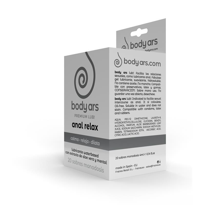 Monodose Gel Relajante Anal Base base eau 20 x 4 ml