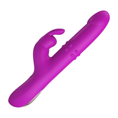 Reese vibromasseur Rabbit avec boules internes et vas-et-vient USB