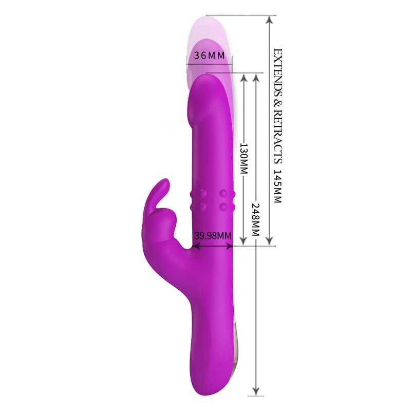 Reese vibromasseur avec boules internes et Thrusting USB