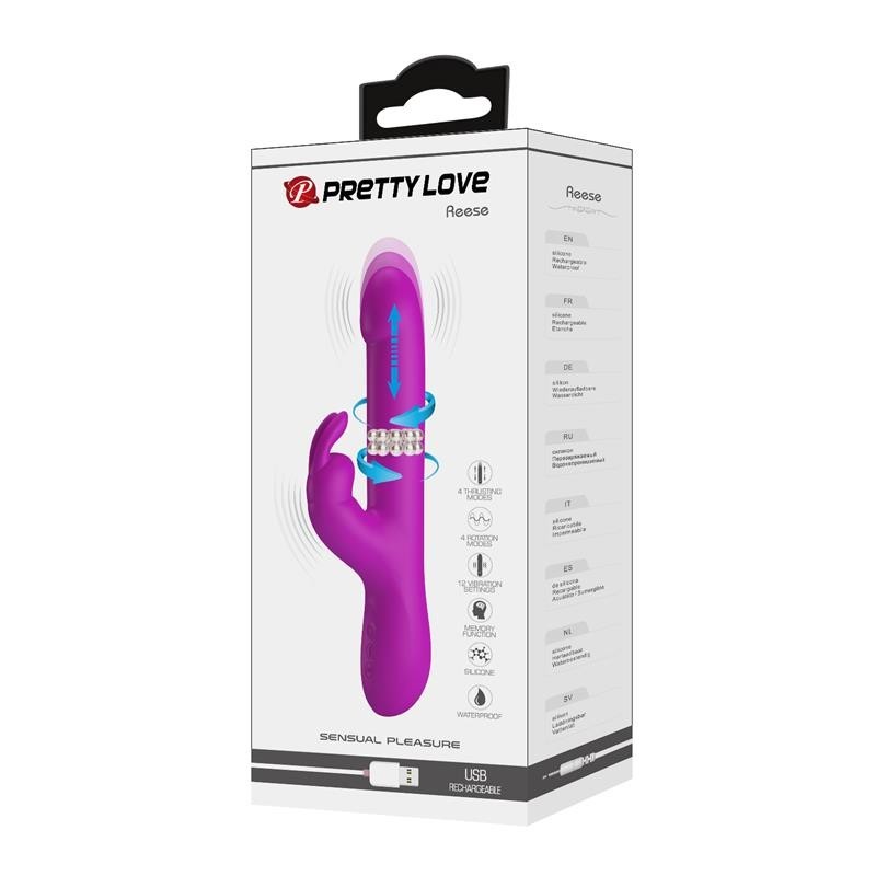 Reese vibromasseur avec boules internes et Thrusting USB