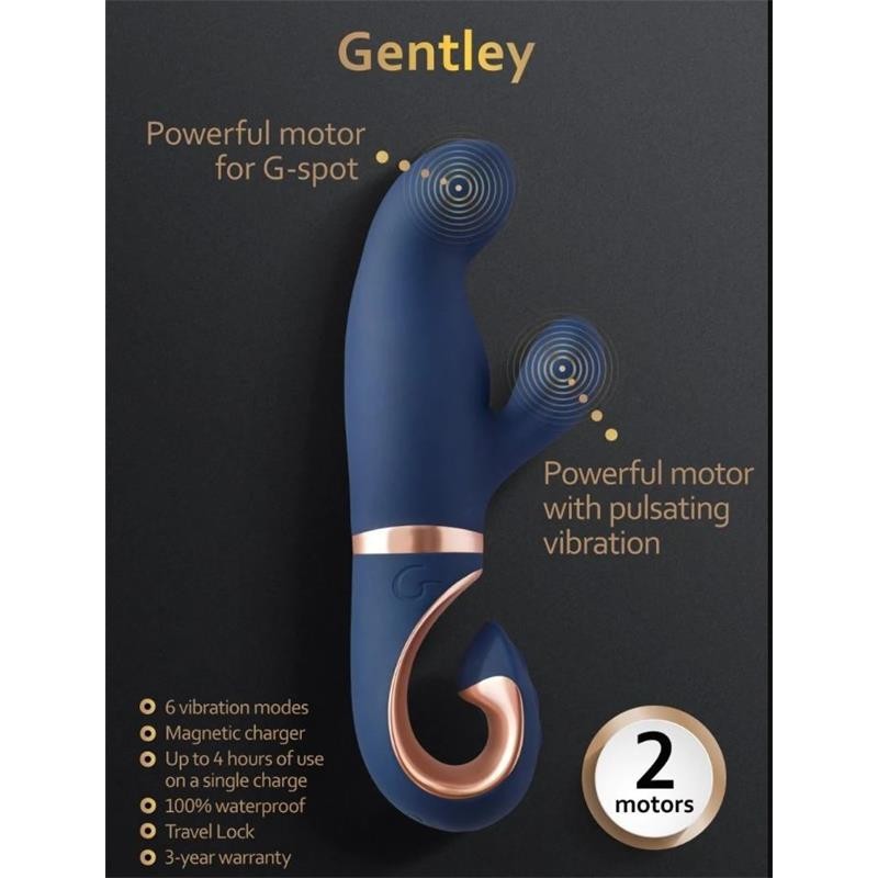 Gentleet Vibromasseur point G Bleu Caraïbes