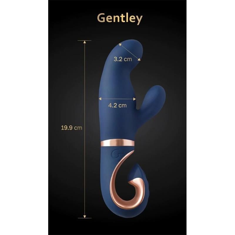 Gentleet Vibromasseur point G Bleu Caraïbes