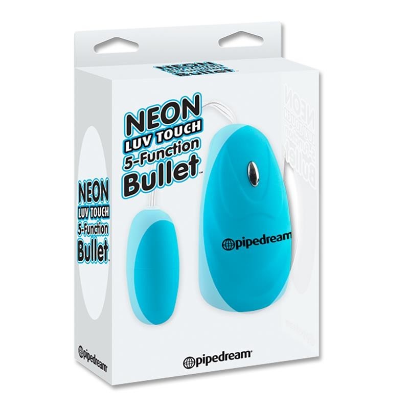 Neon balle vibrante 5 Fonctions Luv Touch Bleu