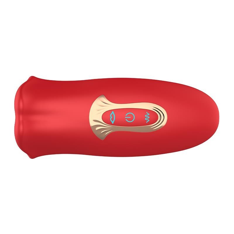 Ember Vibromasseur forme bouche avec Lameteo et Vibration USB silicone