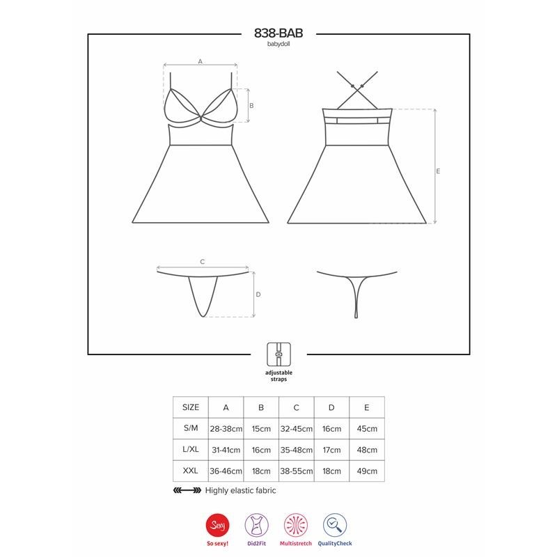 Ensemble nuisette et Tanga Noir