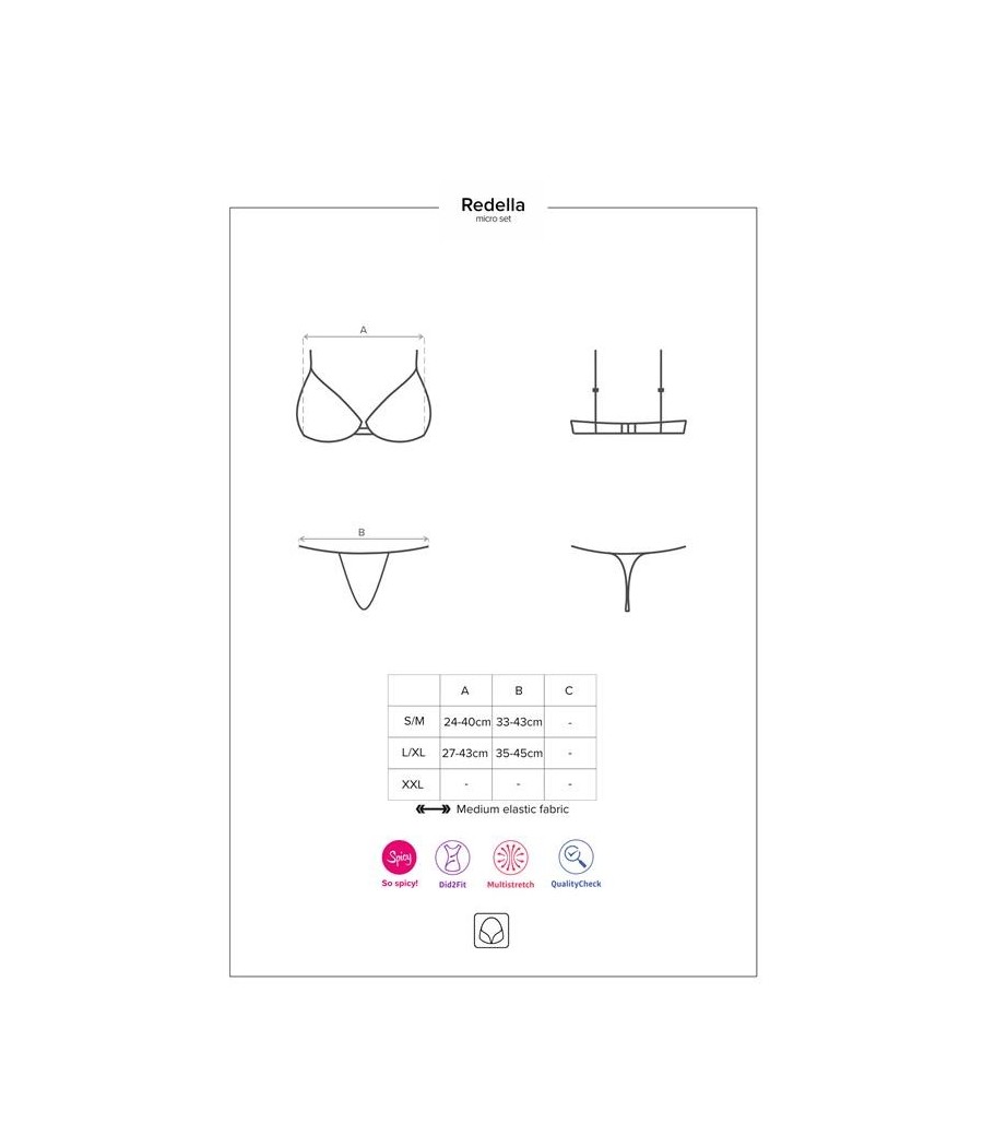 Ensemble Redelle soutien-gorge et string