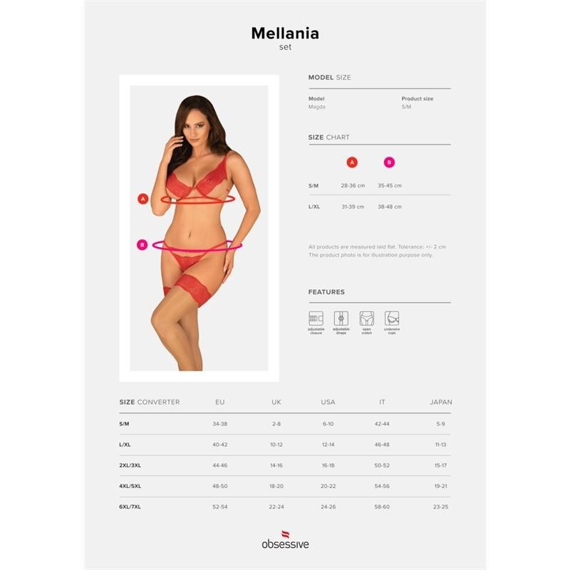 Mellania Ensemble de soutien-gorge et Tanga