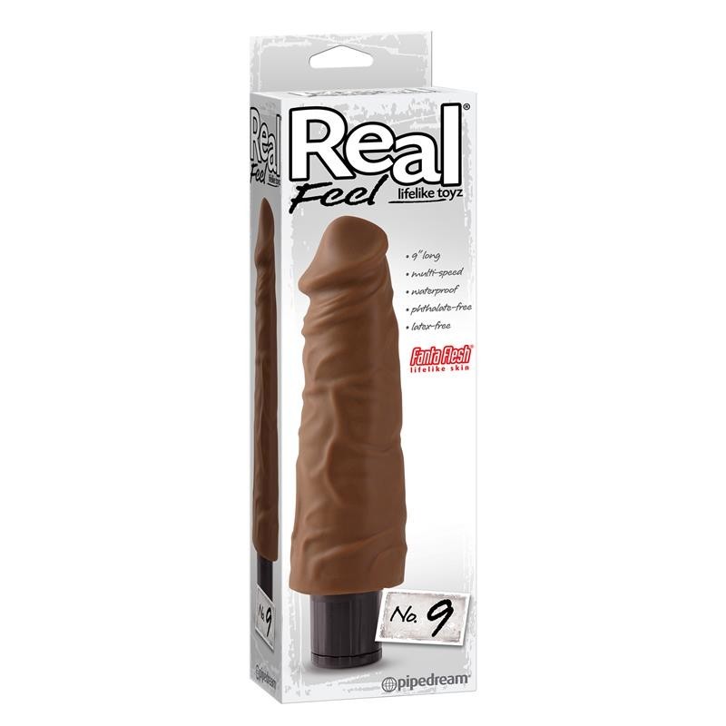 Real Feel Lifelike Toyz Vibromasseur No. 9 Marron