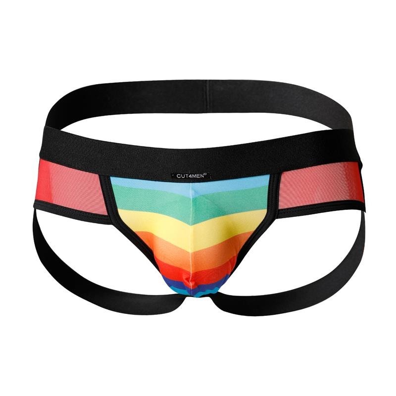 C4M13 culotte Jockstrap arc-en-ciel Arc-en-ciel