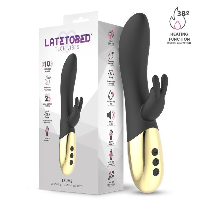 Leums Vibromasseur Rabbit avec Fonction chaud point G USB magnetique