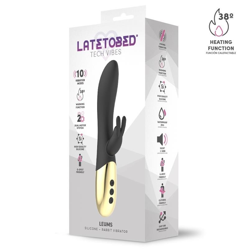 Leums Vibromasseur Rabbit avec Fonction chaud point G USB magnetique