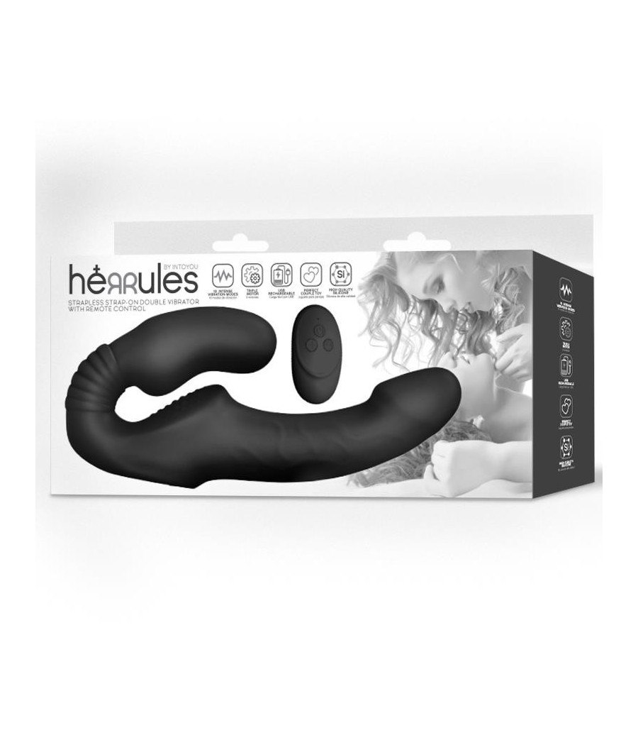 Sangle sur Vibromasseur Double sans harnais telecommande