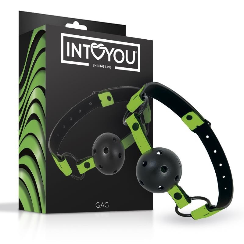 baillon de boule perforée que phosphorescent