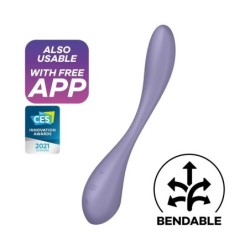 G-Spot Flex 5+ Multi Vibromasseur avec Satisfyer Connect APP Lilas