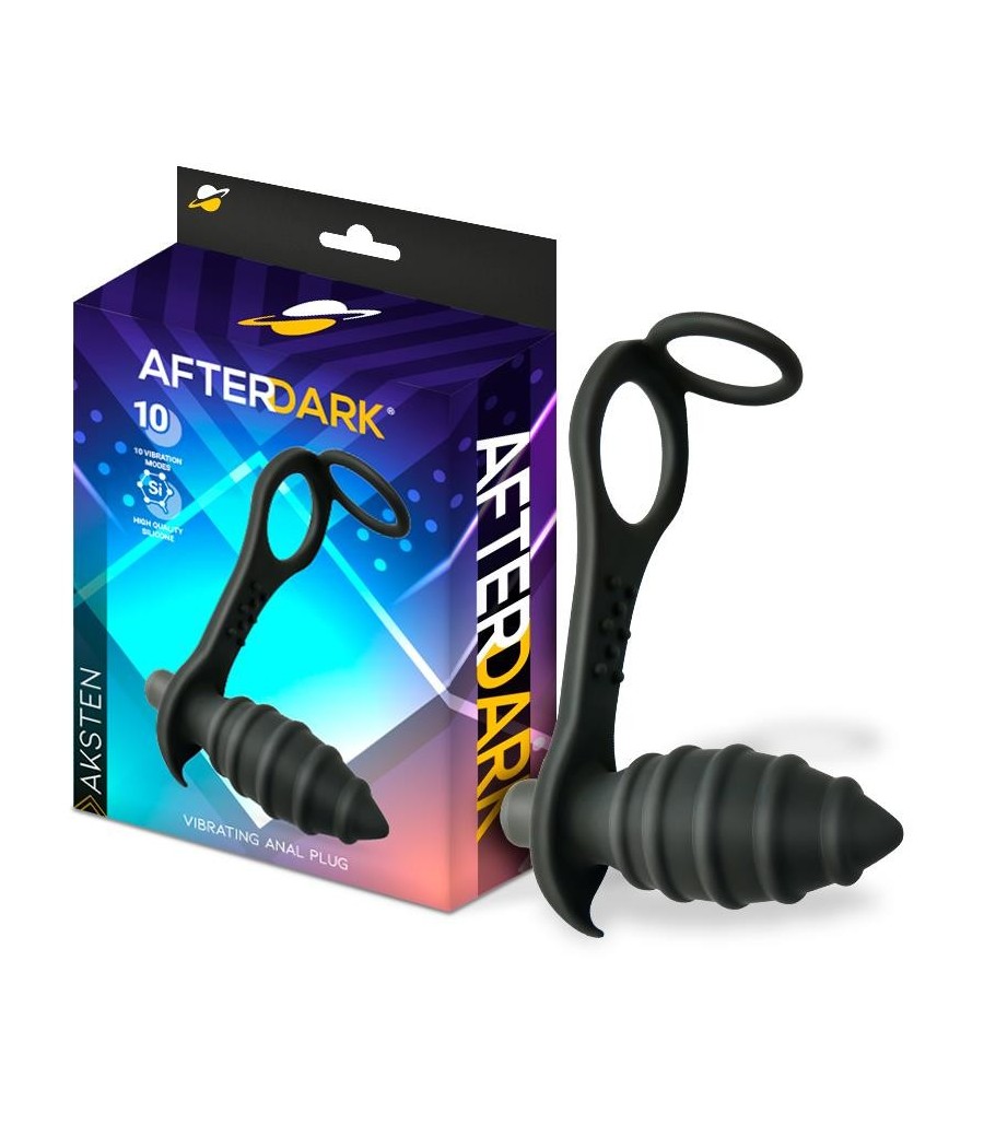 Aksten Plug Anal vibrant et Anneau pour Testicules