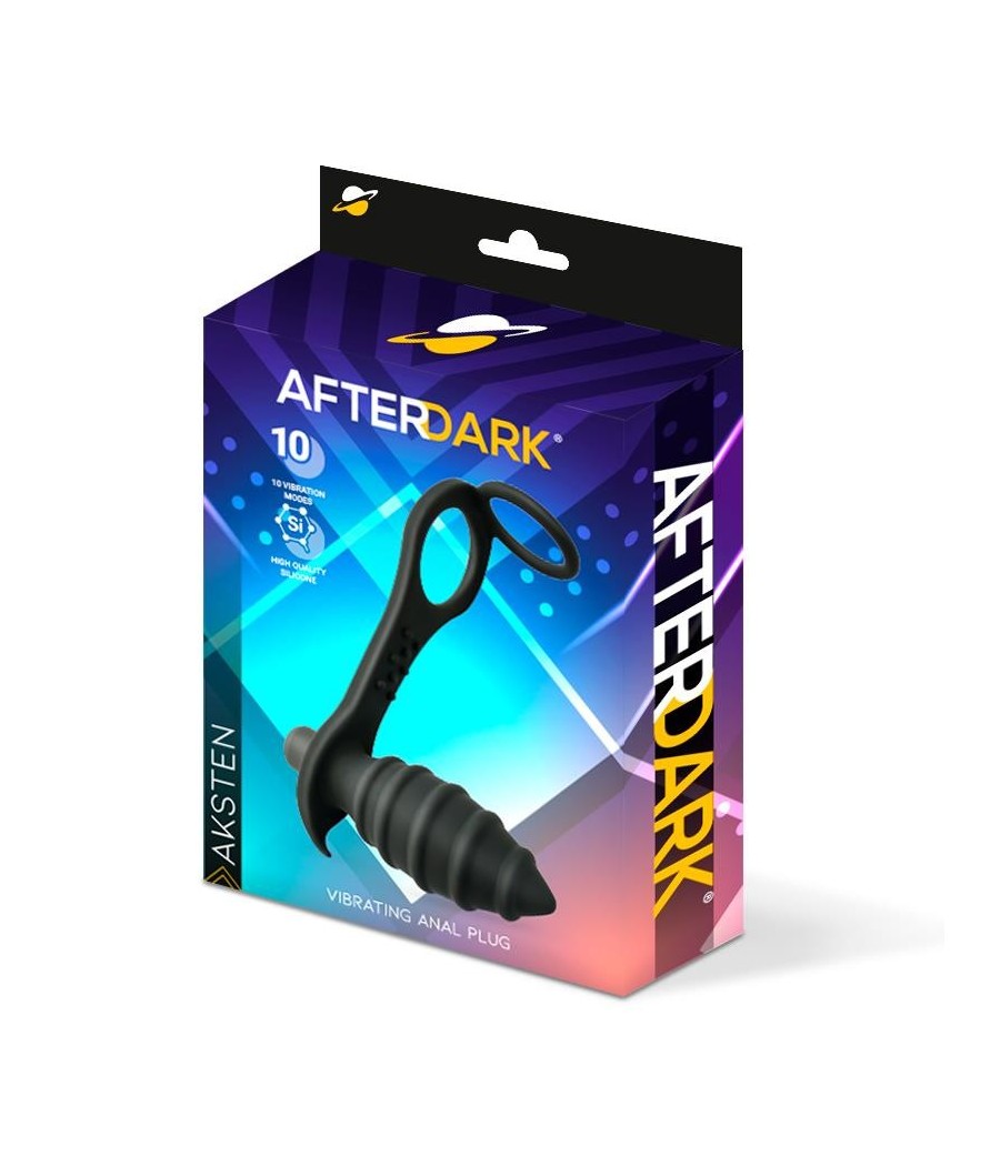 Aksten Plug Anal vibrant et Anneau pour Testicules
