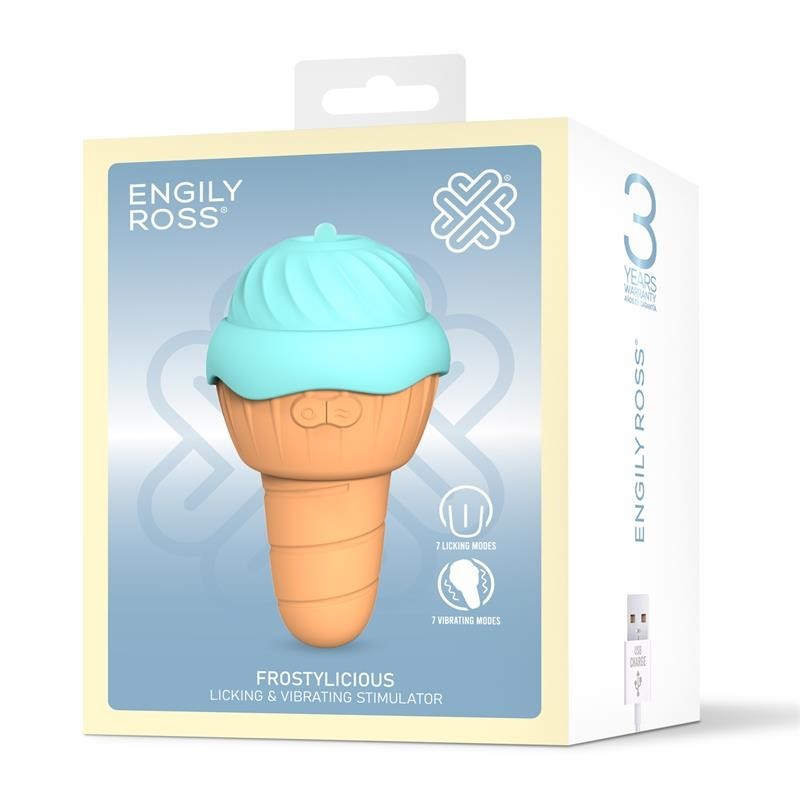 Frostylicious Stimulateur avec Langue Stimulatrice et Vibration