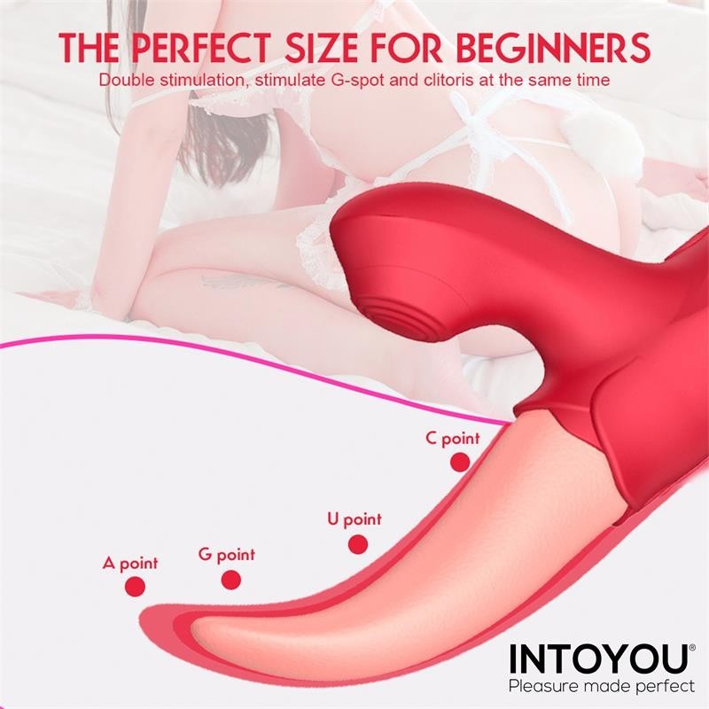 Stimulateur Double avec Langue et Pulsation