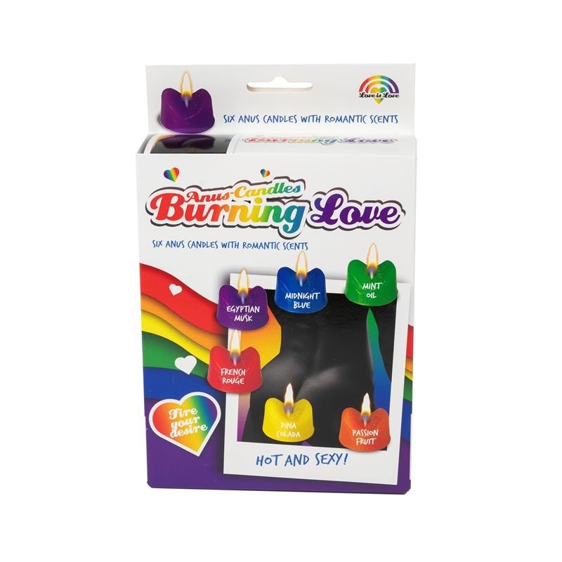 bougies forme de An Burning Love