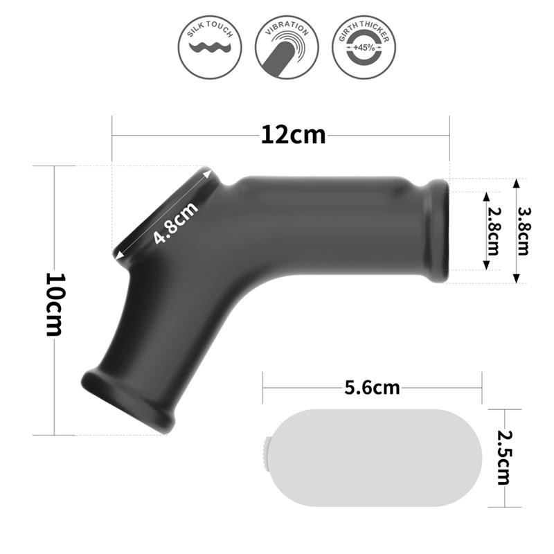 Anneau vibrant pour pénis et anus Silk Knights