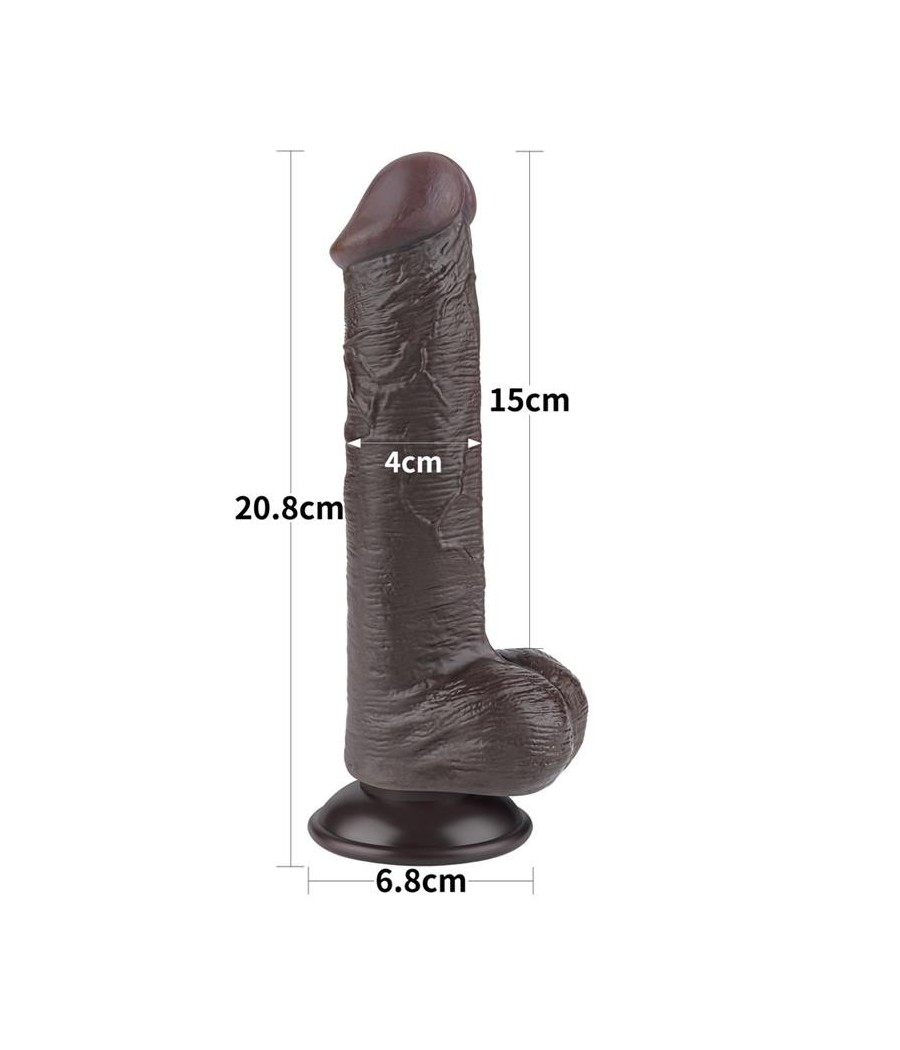 Gode Double Couche peau glissante 8