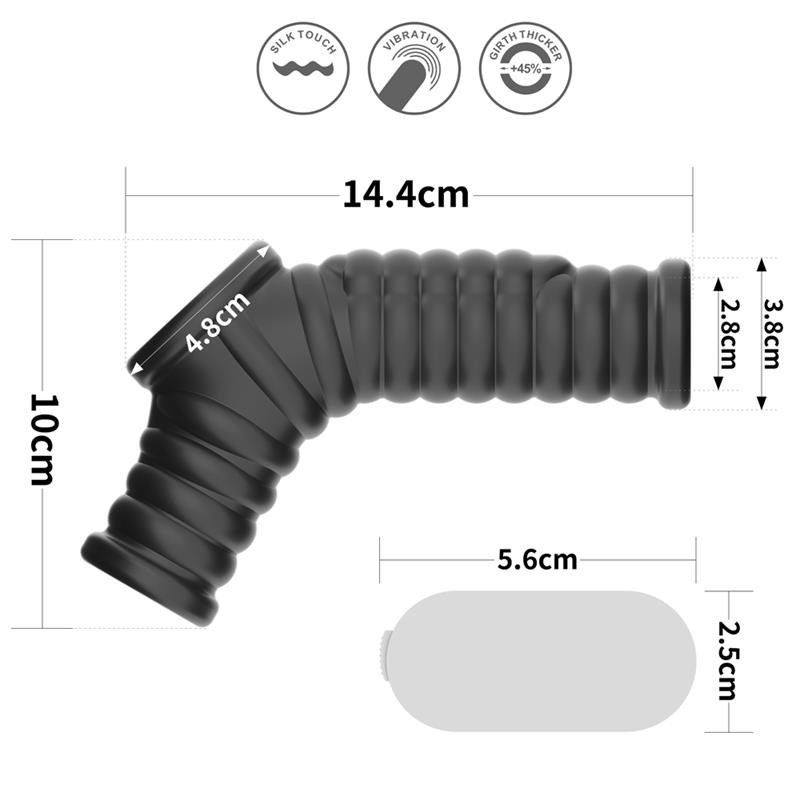 Anneau vibrant pour pénis et anus Wave Knights