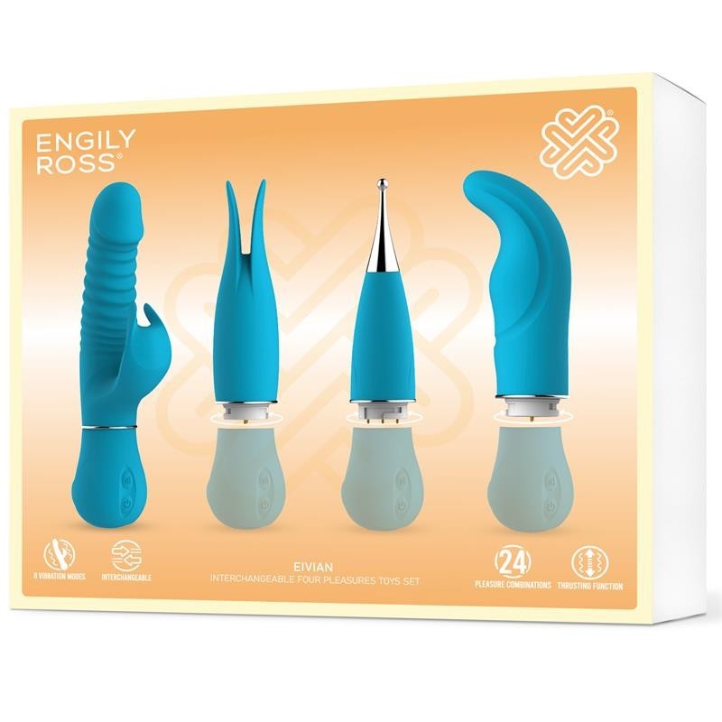 Eivian Set 4 pieces Intercambiables Vibration et Poussée