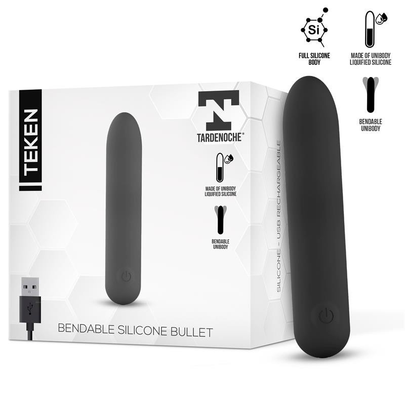 Teken balle vibrante Flexible silicone liquide Unibody USB magnetique