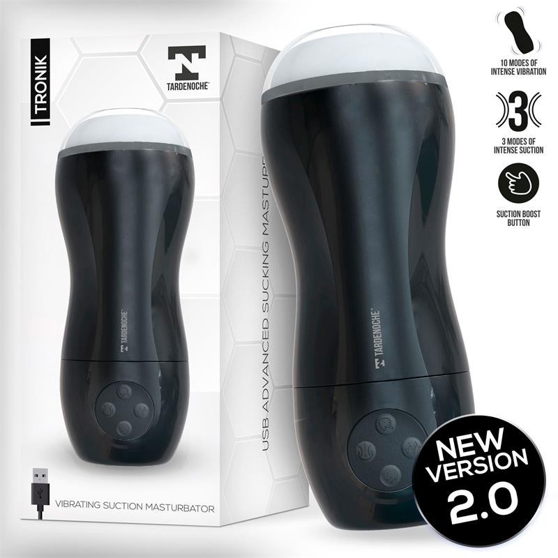 Tronik 2.0 Masturbateur avec succion et vibration USB