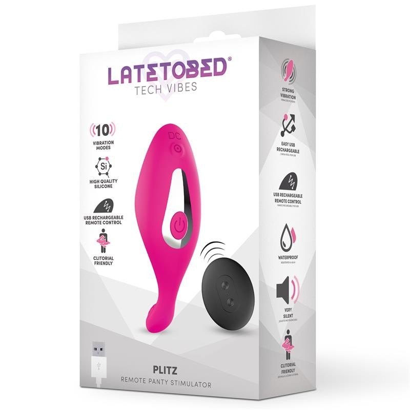 Plitz Stimulateur de culotte avec télécommande USB